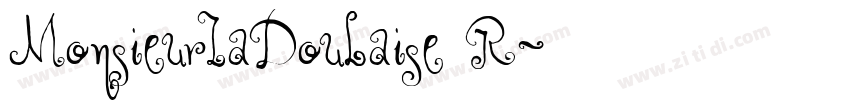 MonsieurLaDoulaise R字体转换